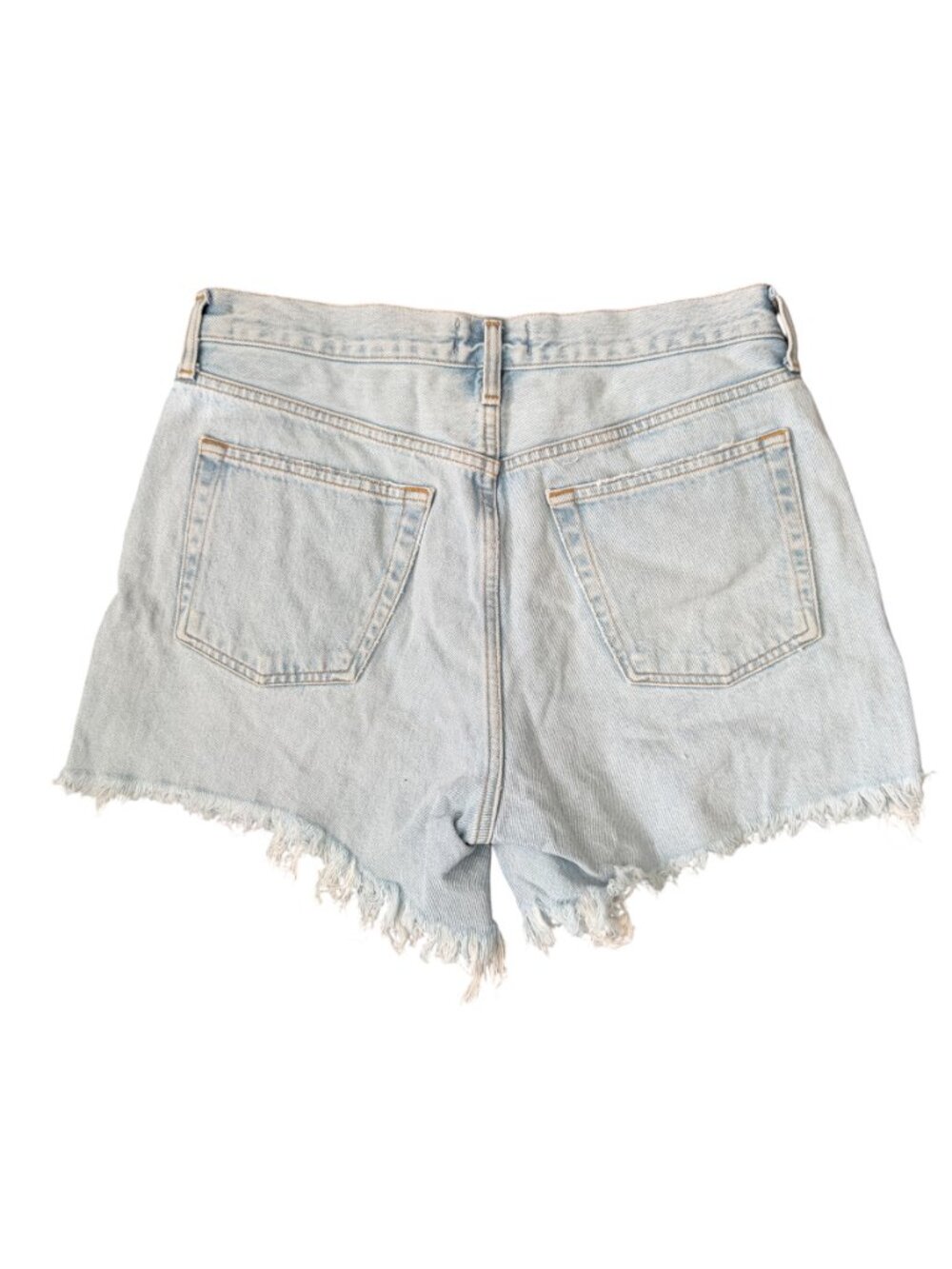 AGOLDE Parker Long Shorts- Light Wash Distressed - 28- MSRP $138 - Picture 2 of 14